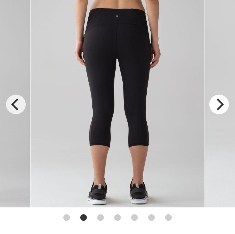 Lululemon train times crops size 4 NWOT - Picture 2 of 13